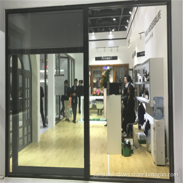 Aluminium Shutter Inside Glass Panel Door